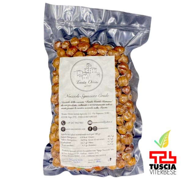 Nocciole Sgusciate Crude