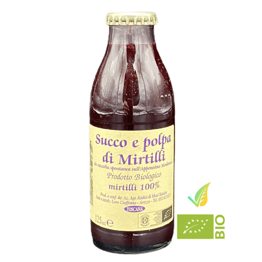 Succo e Polpa di Mirtilli 100% Biologico