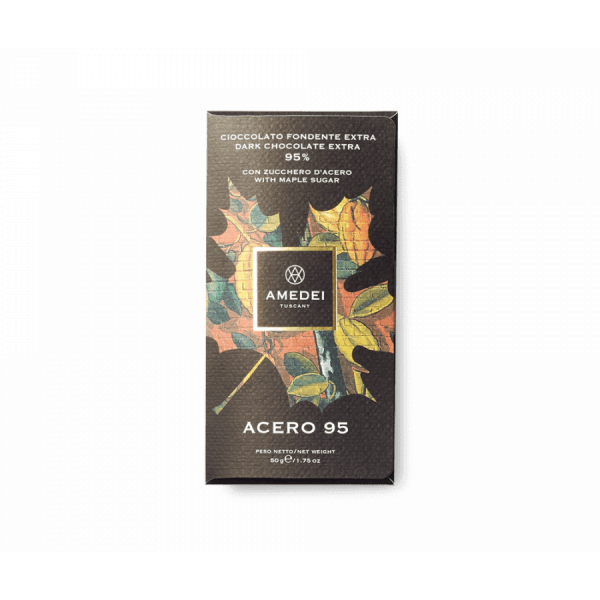 Acero 95 Cioccolato fondente extra 95% con zucchero d'acero