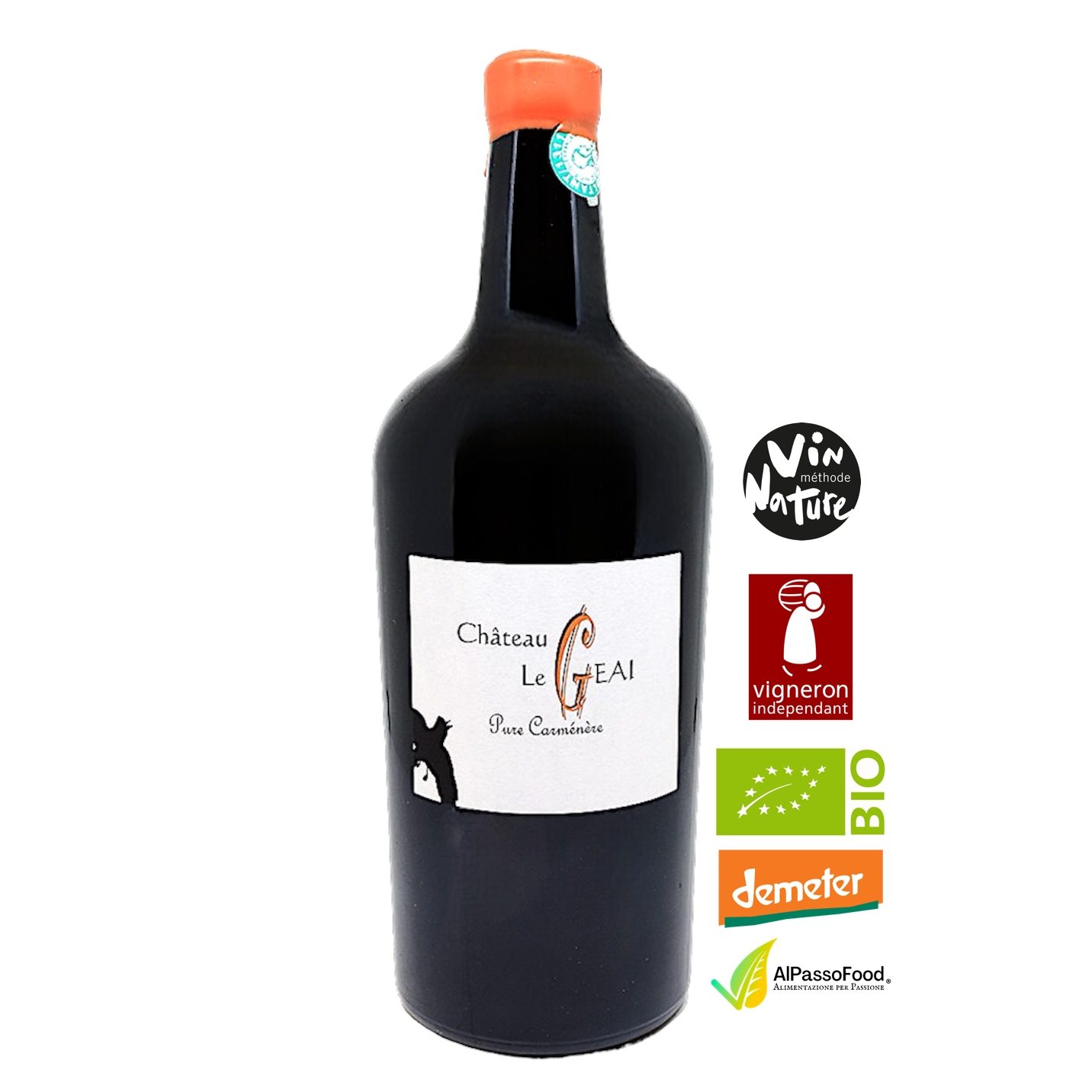 Carmine Pure Carmenere Chateau le Geai bordeaux