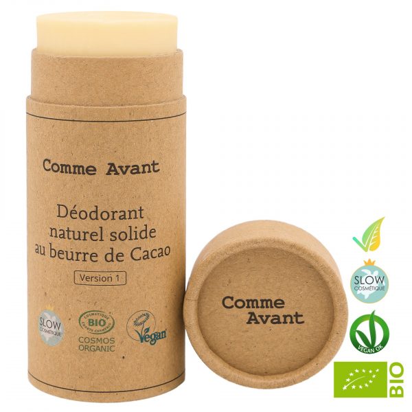 Deodorante Solido Naturale con Burro di Cacao Biologico