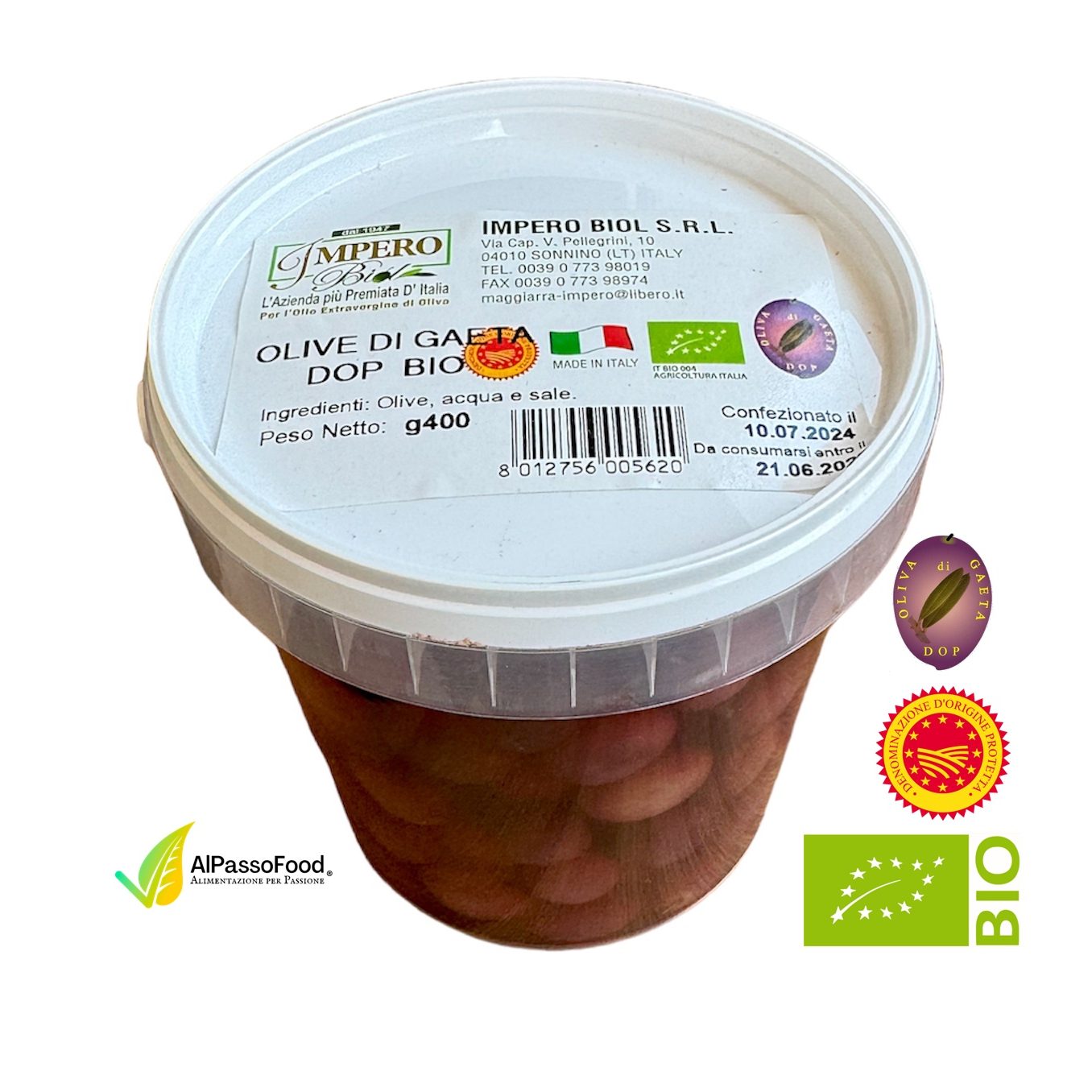 Olive di gaeta dop doc bio