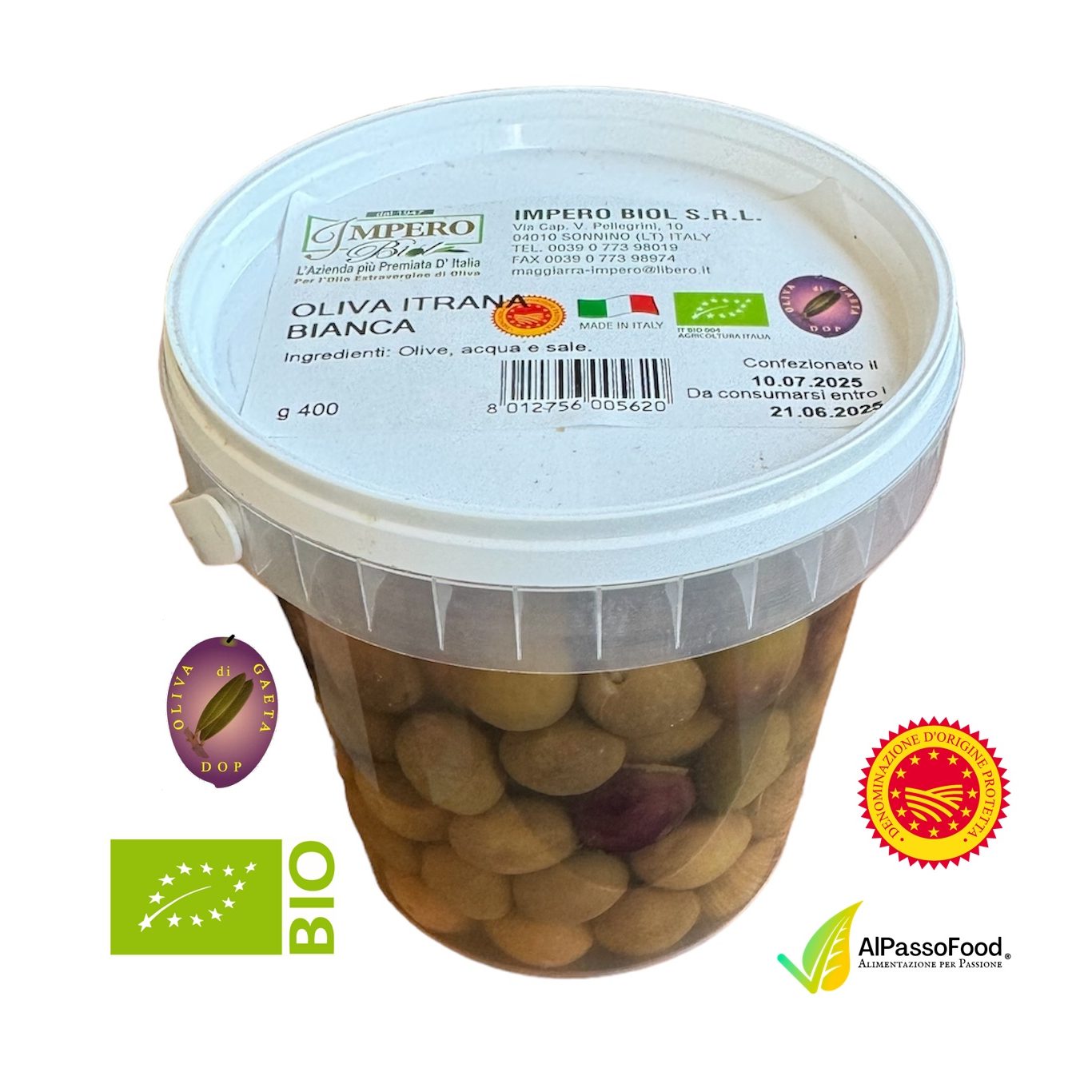 Oliva Itrana Bianca DOP Biologica