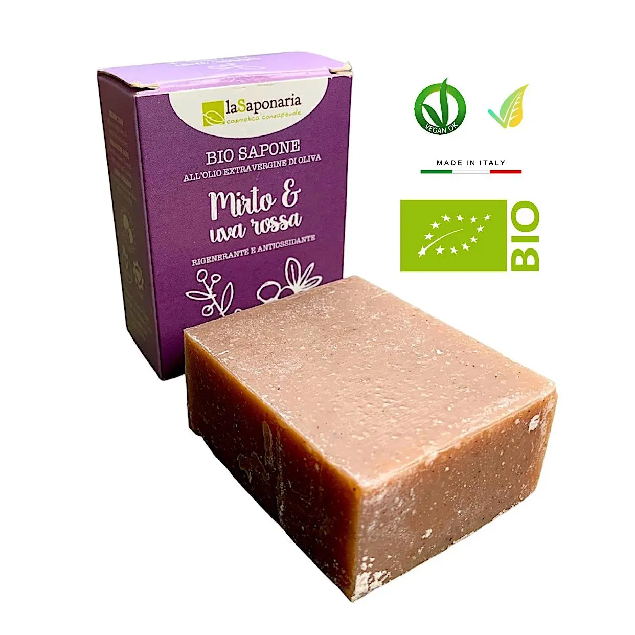 Sapone Mirto e Uva Rossa Biologico