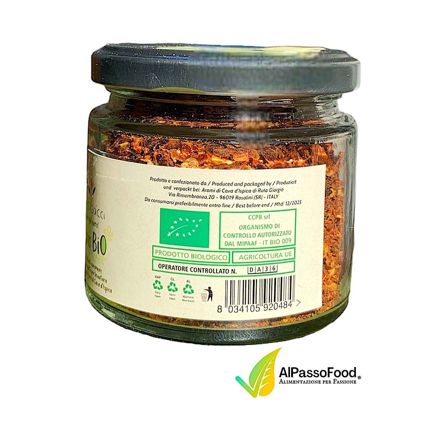 Buy Organic Sicilian Chili Pepper 55g Online • AlPassoFood