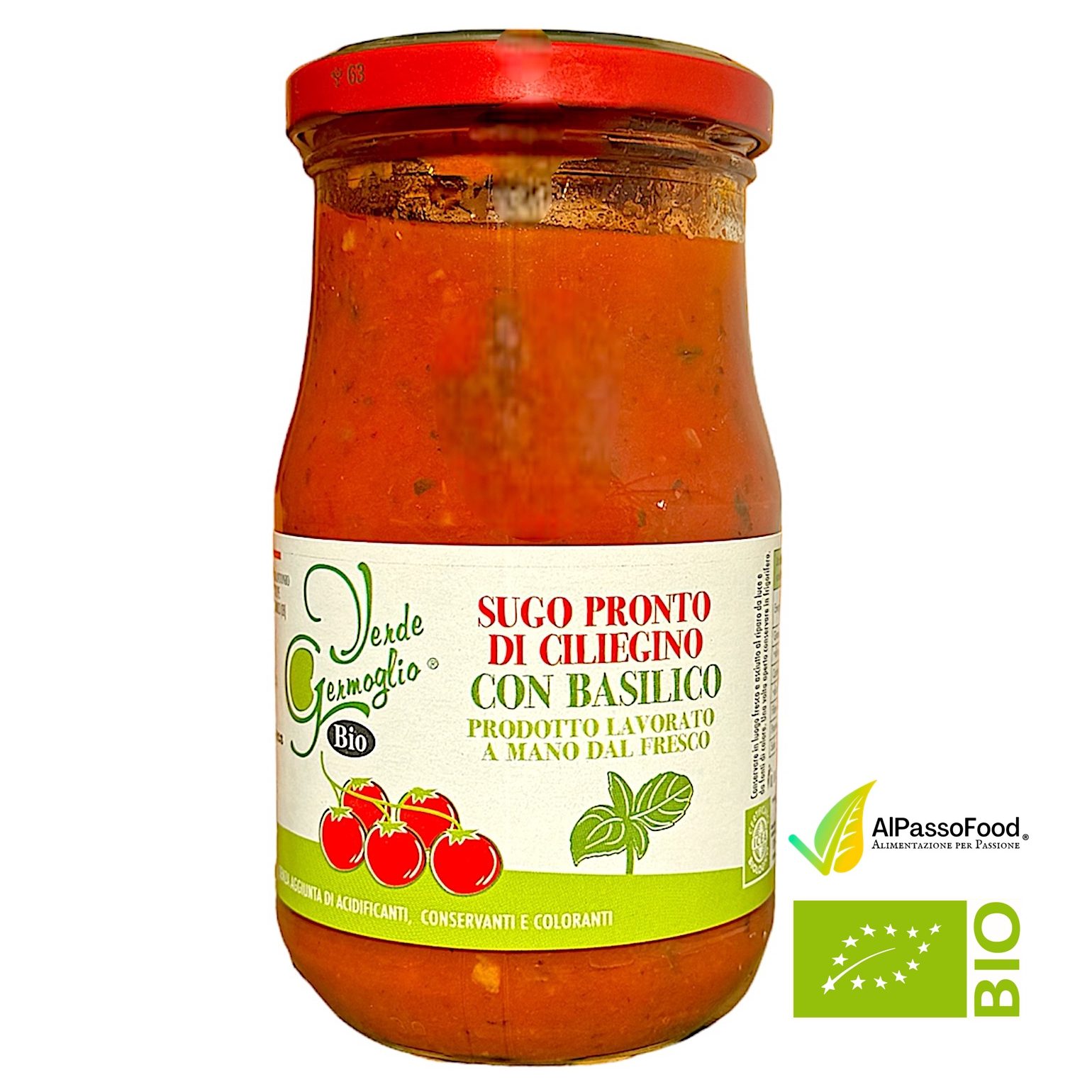 Sugo di Ciliegino con Basilico Biologico