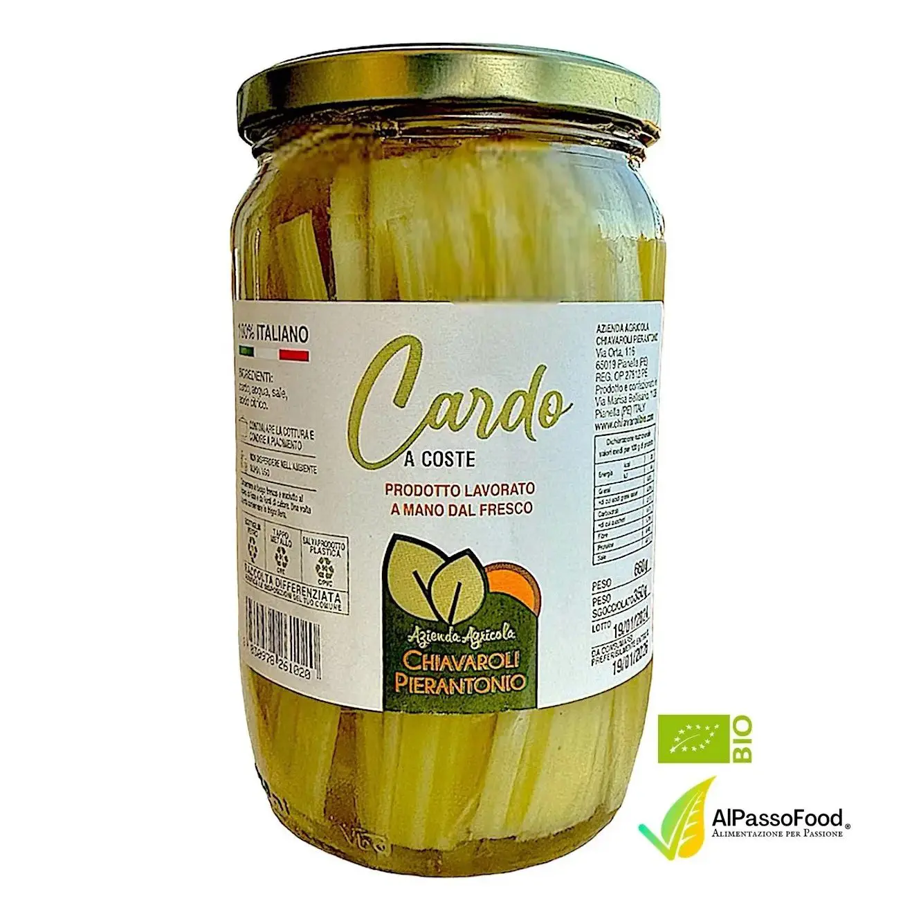 Cardo Precotto a Coste biologico