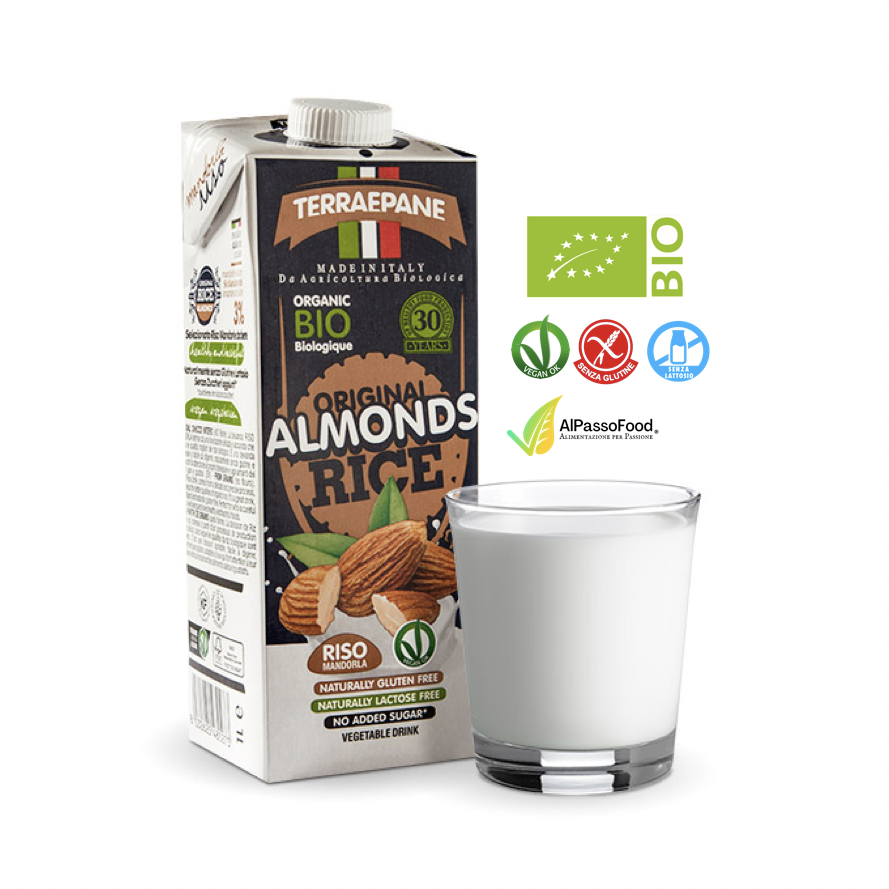 Latte di Riso e Mandorle Siciliane Biologico