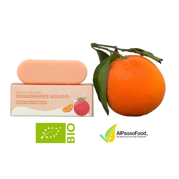 Deodorante Solido Arancio Dolce e Pompelmo Biologico