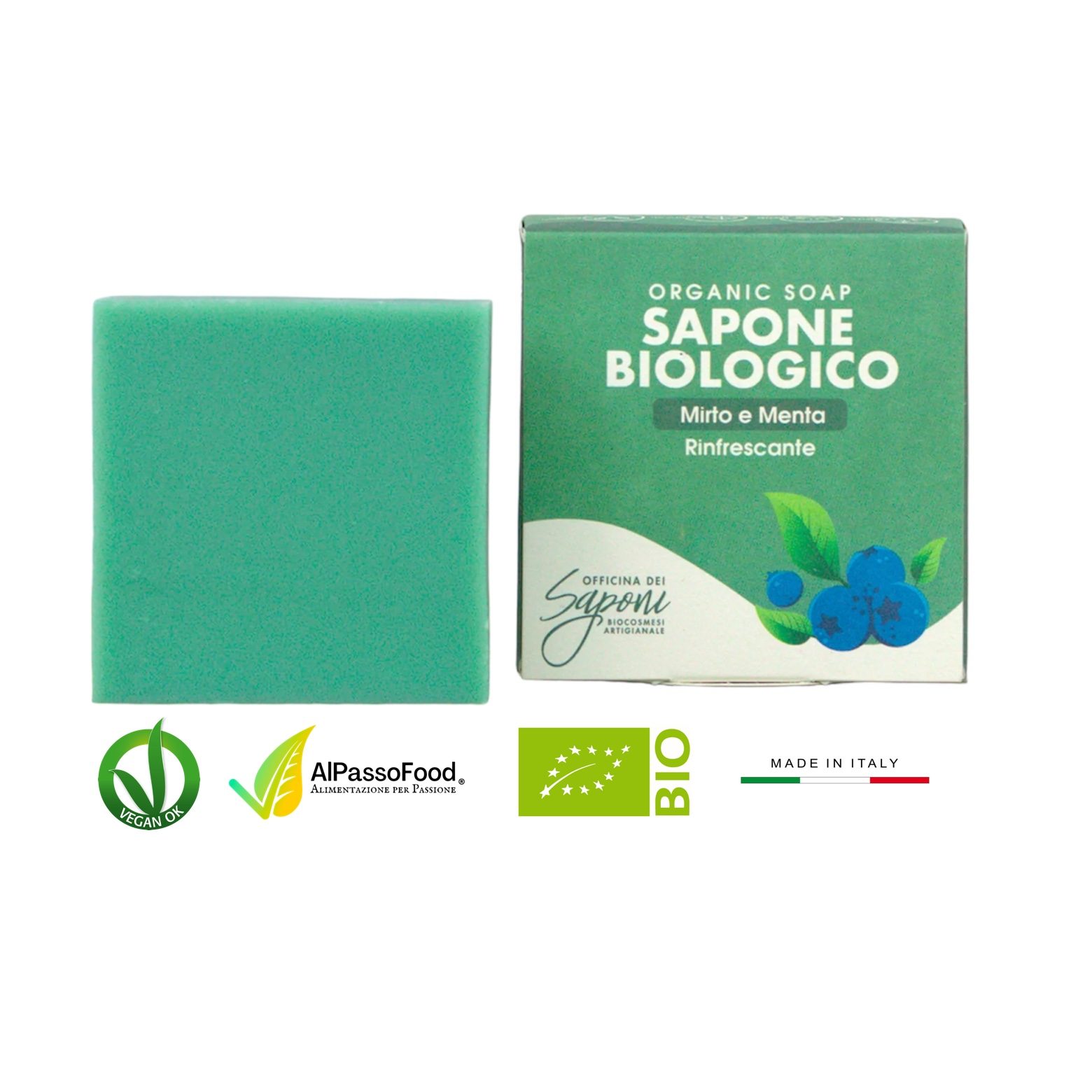 Sapone Mirto e Menta Biologico