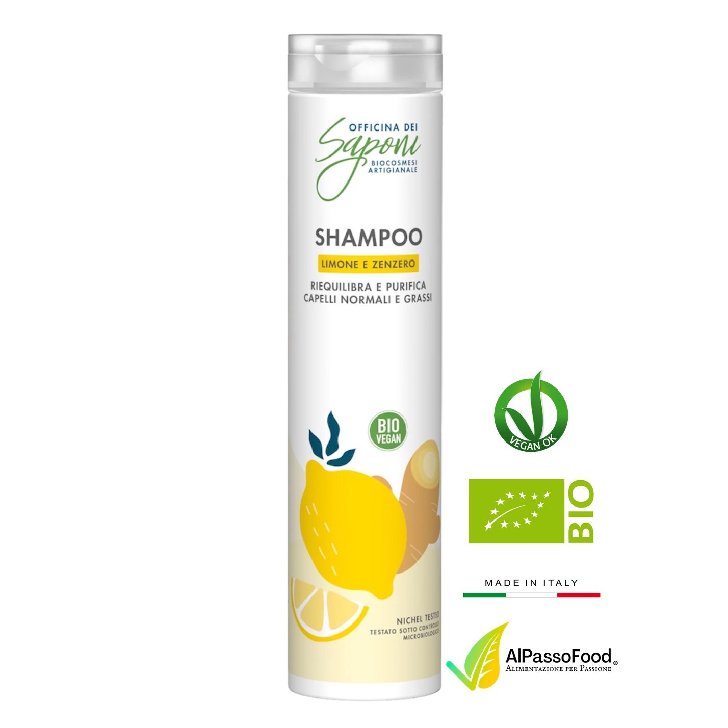 Shampoo Zenzero e Limone Biologico