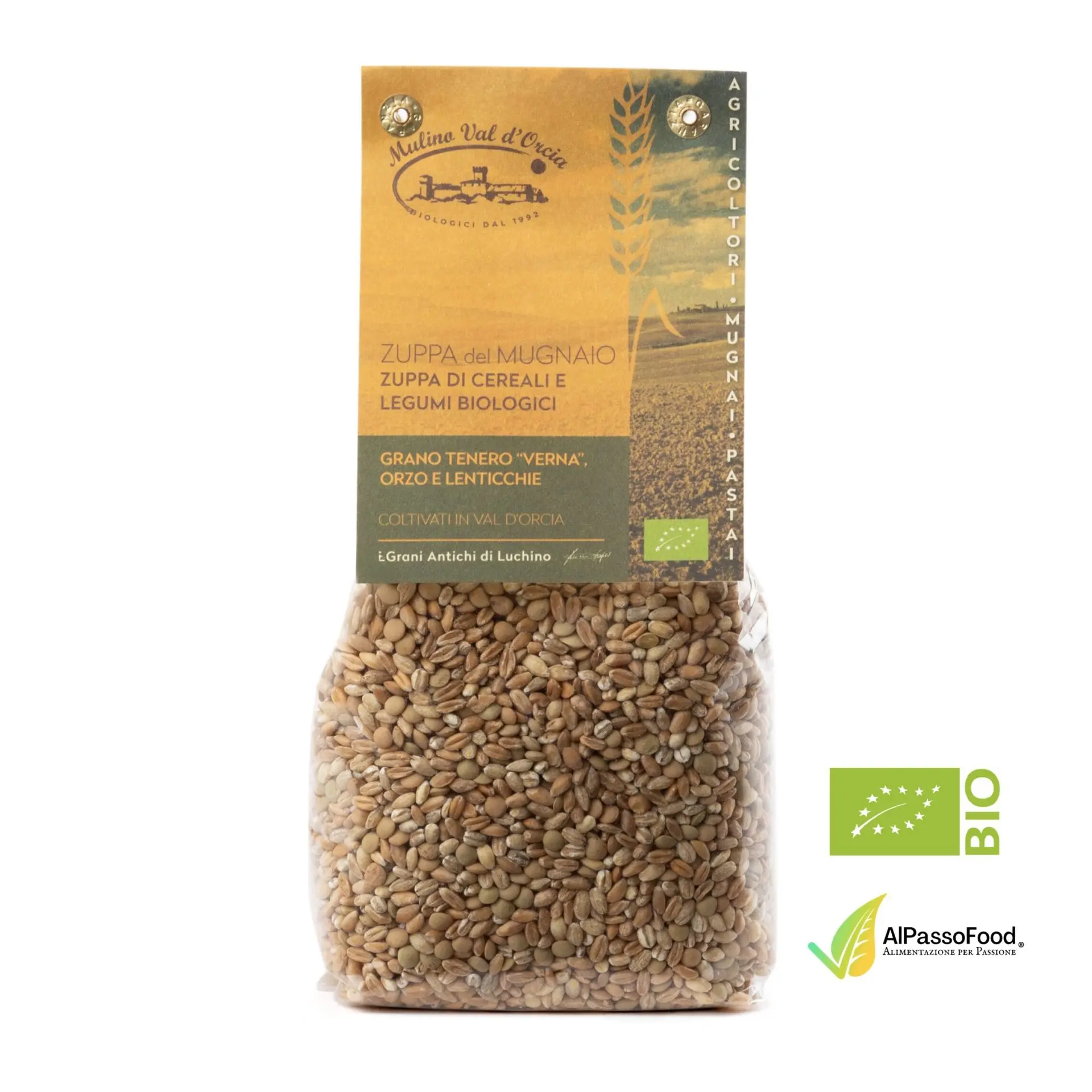Zuppa del Mugnaio Grano Verna Orzo Lenticchie Biologico