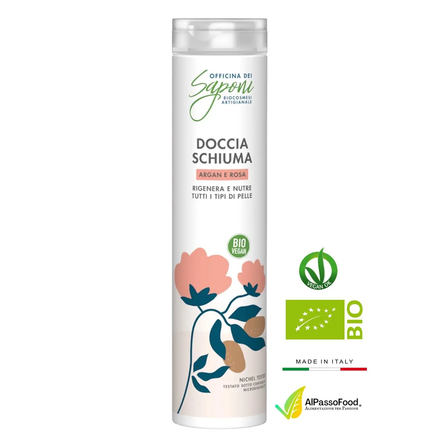 Docciaschiuma Argan e Rosa Biologico