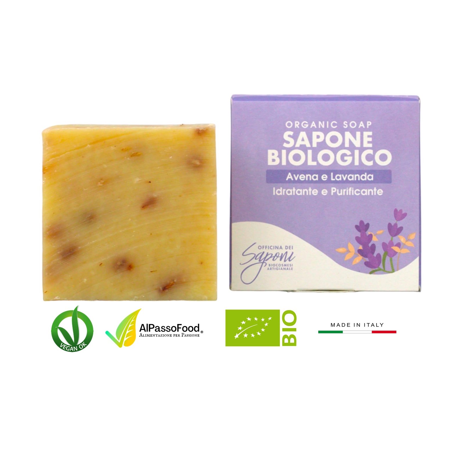 Sapone Avena e Lavanda Biologico