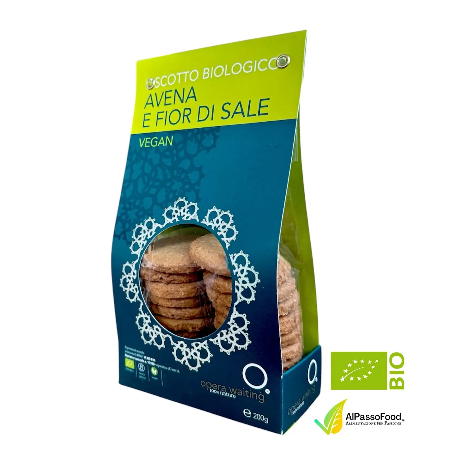 Biscotto Avena e Fior di Sale Vegan Biologico