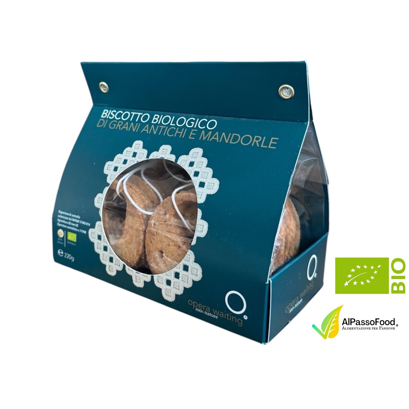 Biscotto di Grani Antichi e Mandorle Biologico