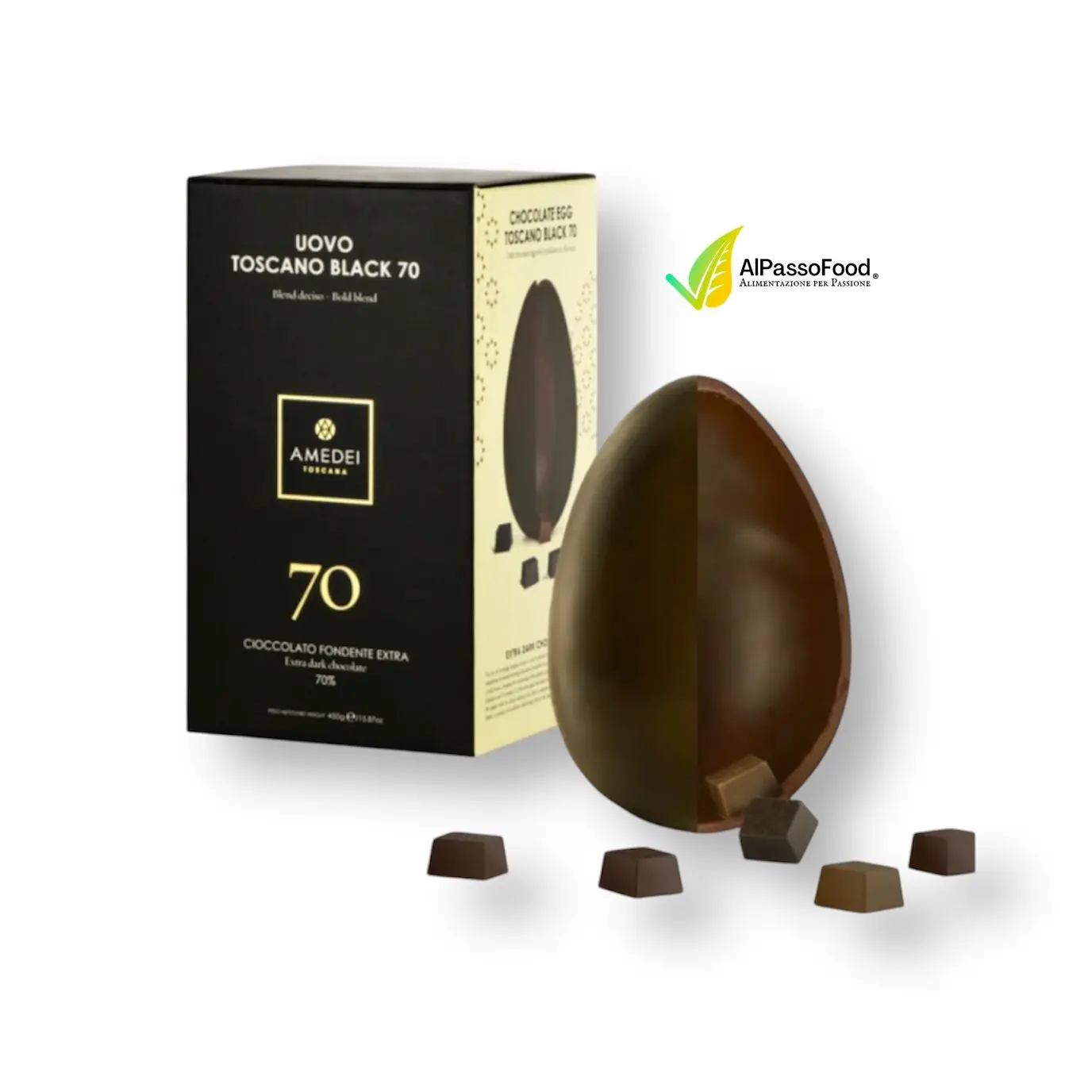 Uovo Toscano Black 70 Amedei