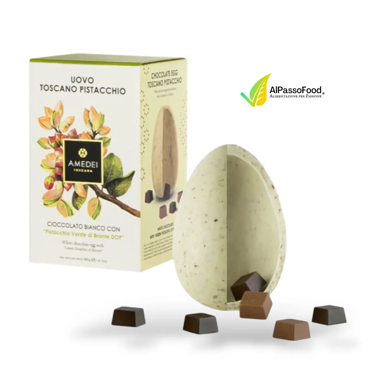 Uovo Bianco al Pistacchio di Bronte DOP