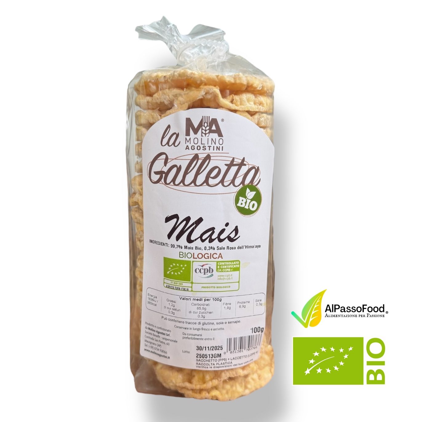Gallette di Mais Biologiche