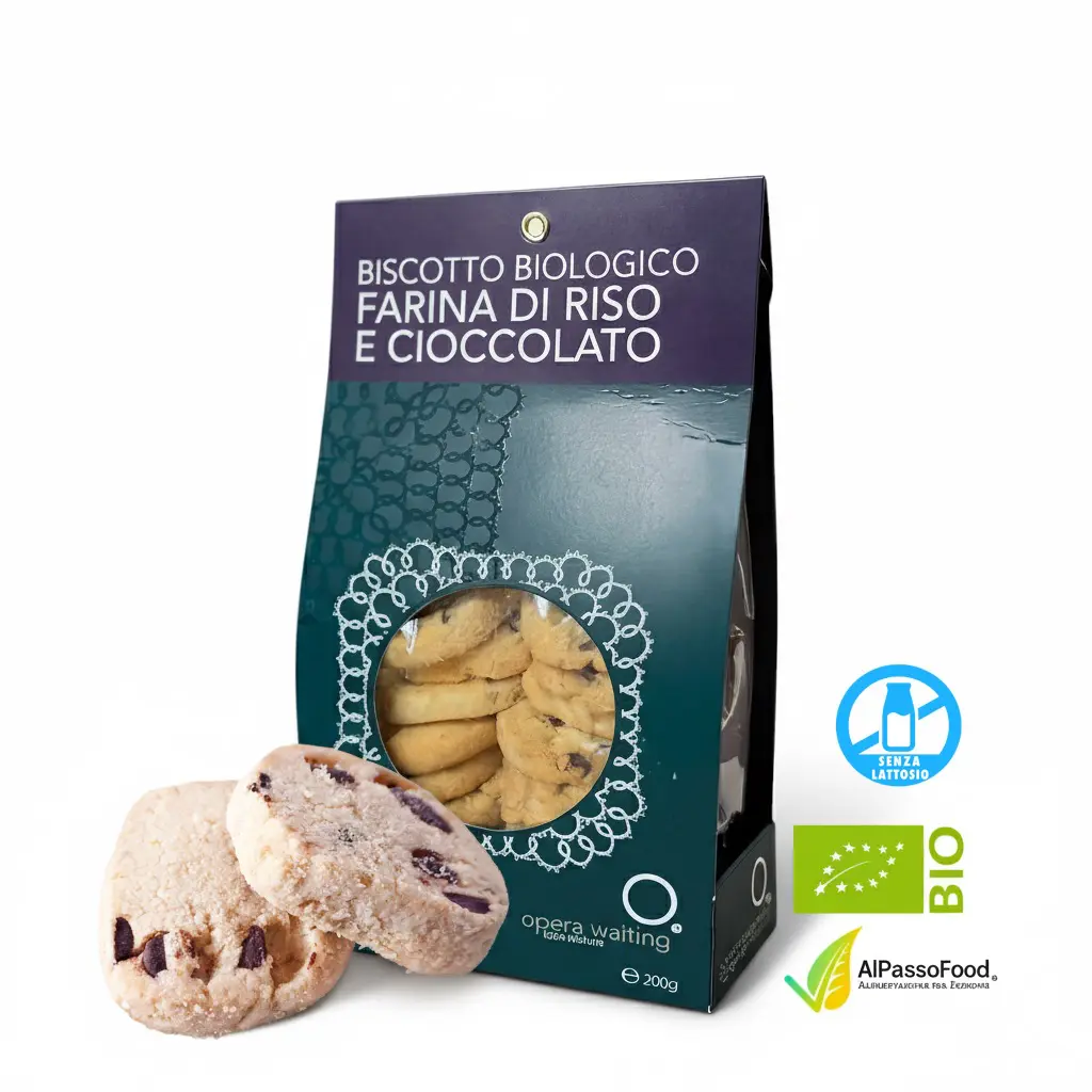Biscotto Farina di Riso e Cioccolato Biologico