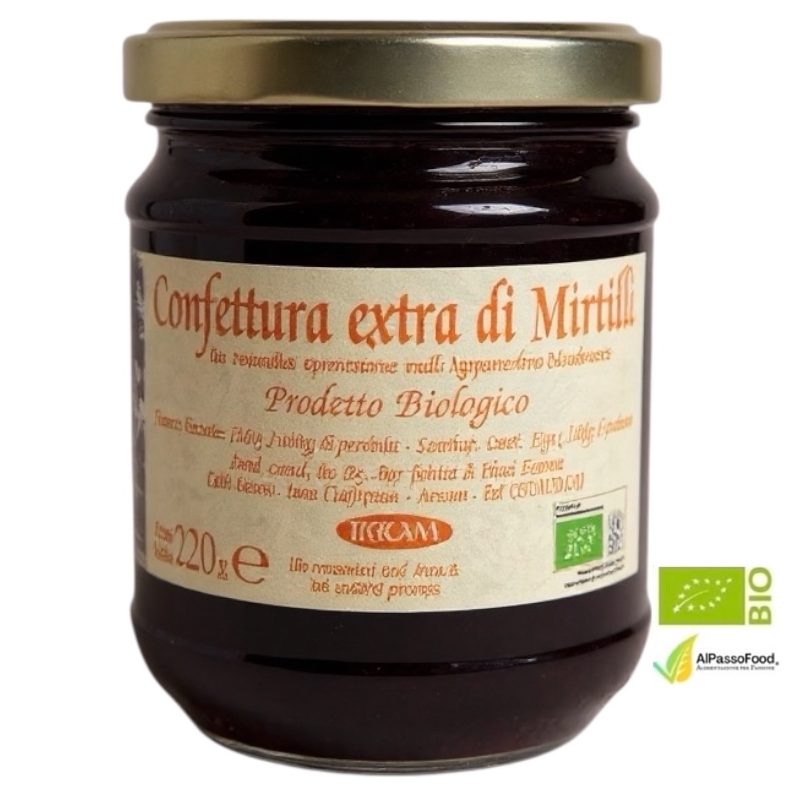 confettura extra di mirtilli biologici