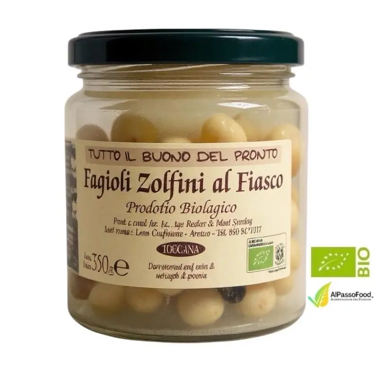 fagioli zolfini cotti biologici