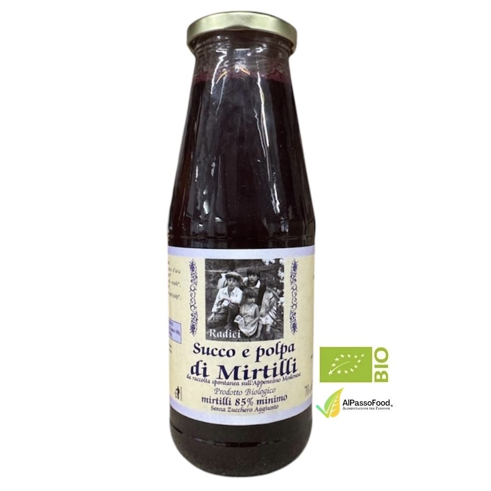 succo di mirtilli biologico toscano