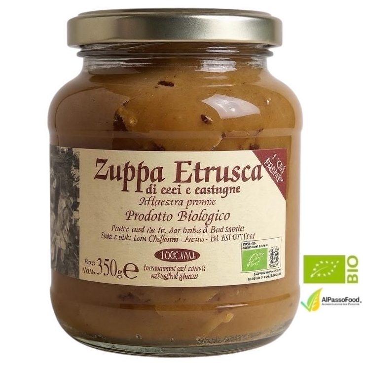 zuppa Etrusca di ceci e castagne biologica