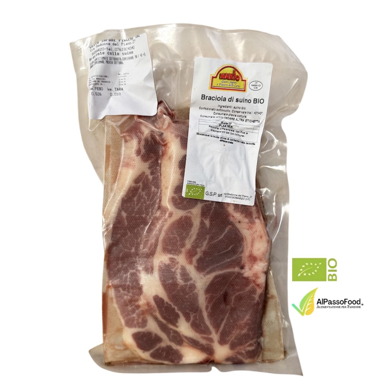 Braciola di suino biologico