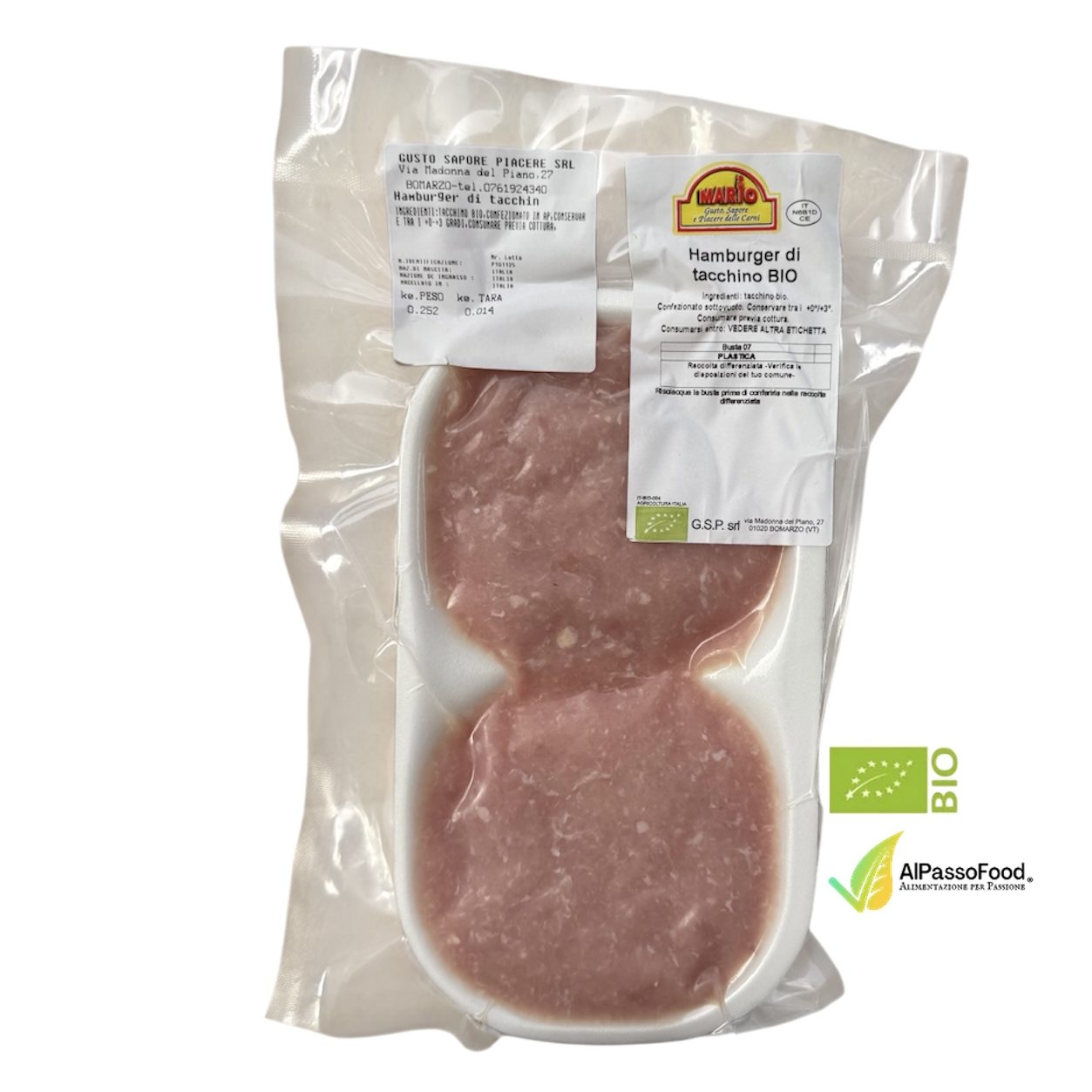 Hamburger di Tacchino biologico