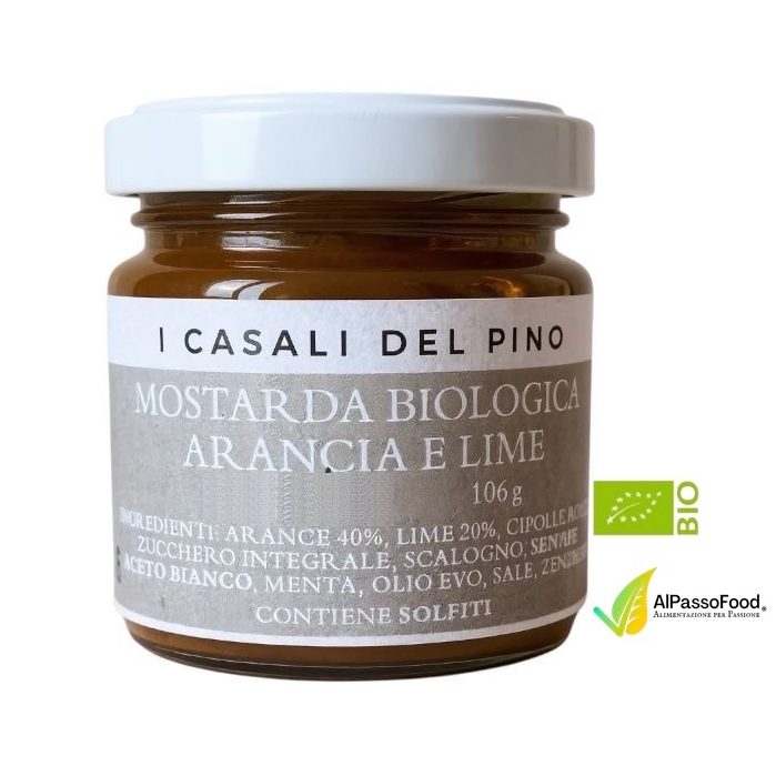Mostarda Arancia e Lime Biologica