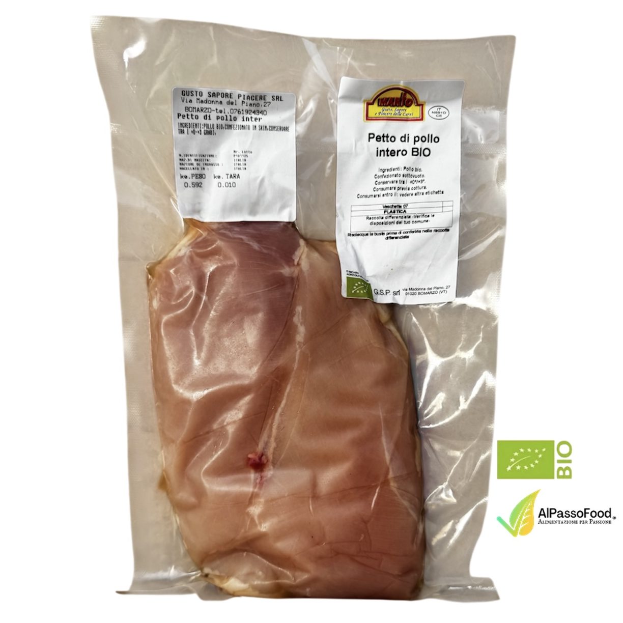 Petto di Pollo Intero Biologico