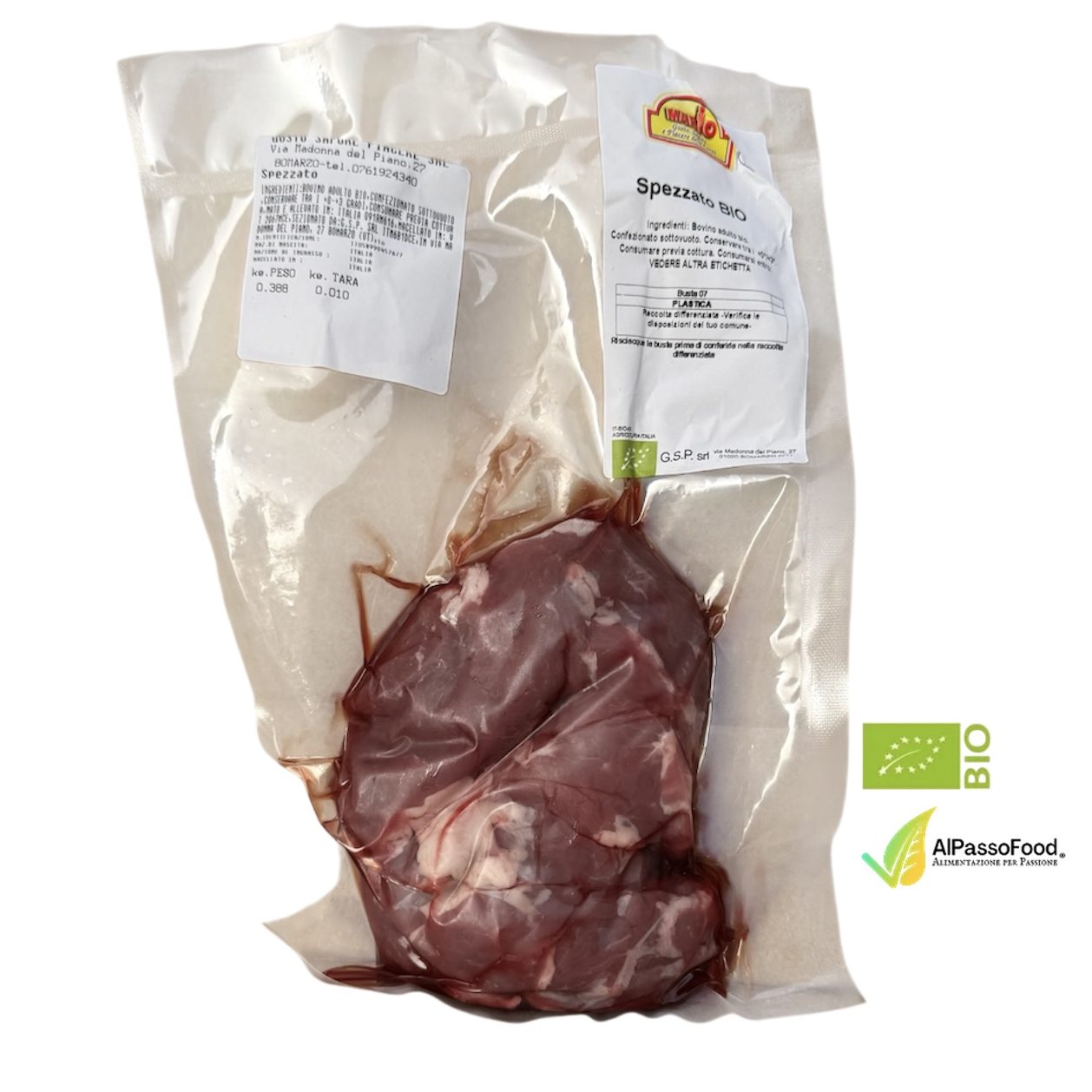 Spezzato di bovino biologico
