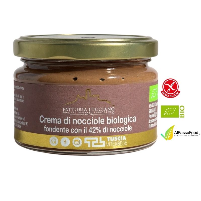 Crema di Nocciole Fondente 42% Biologica