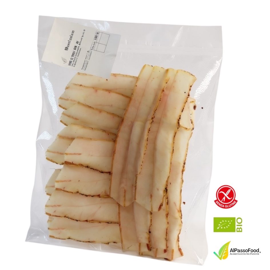 Lardo di Maiale Nero Casertano Biologico Affettato