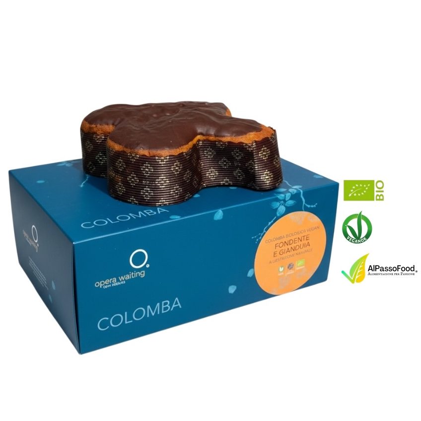 Colomba Fondente e Gianduia Vegan Biologica
