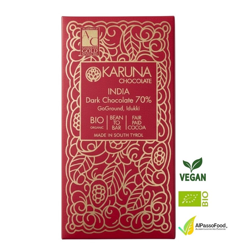 India Cioccolato Fondente 70% Biologico