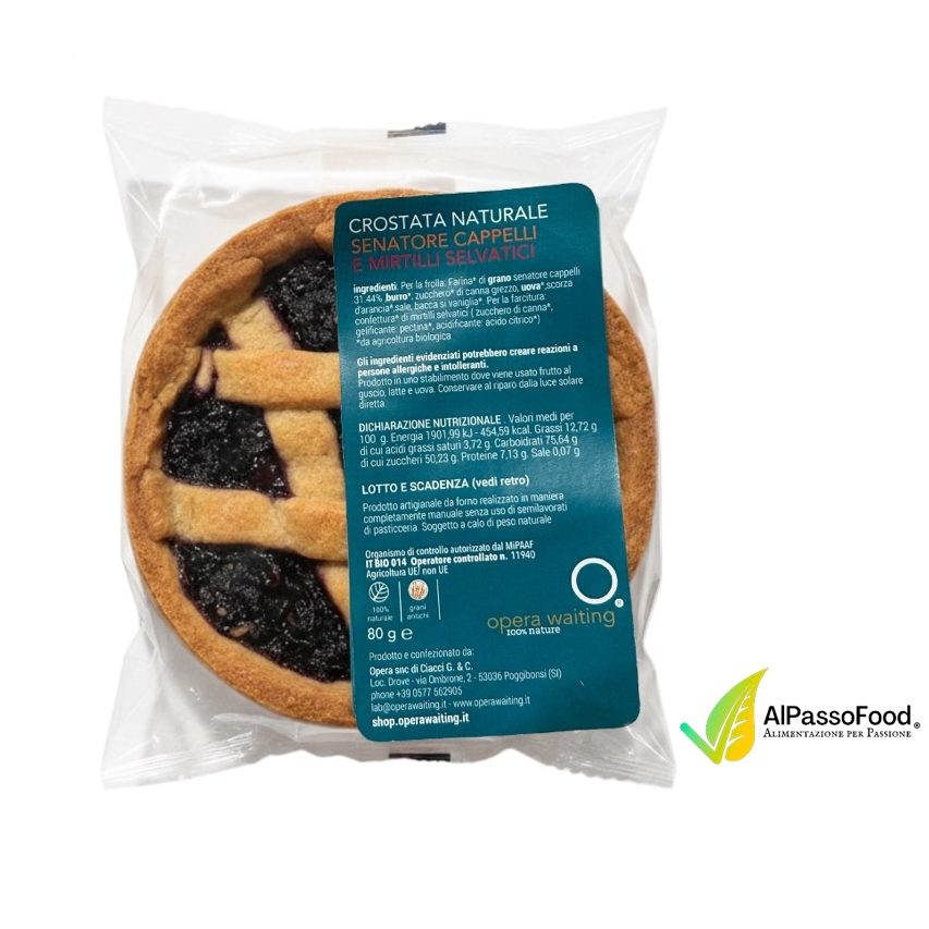 Crostatina Senatore Cappelli e Mirtilli Selvatici