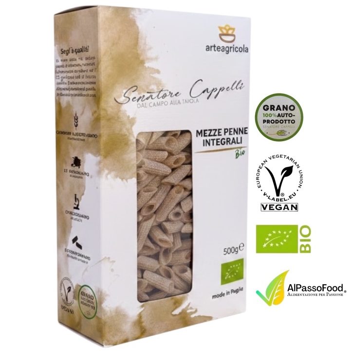 Mezze Penne Rigate Integrali Senatore Cappelli Biologiche