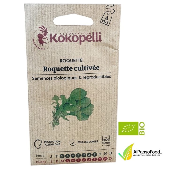 Semi di Rucola Coltivata Biologica