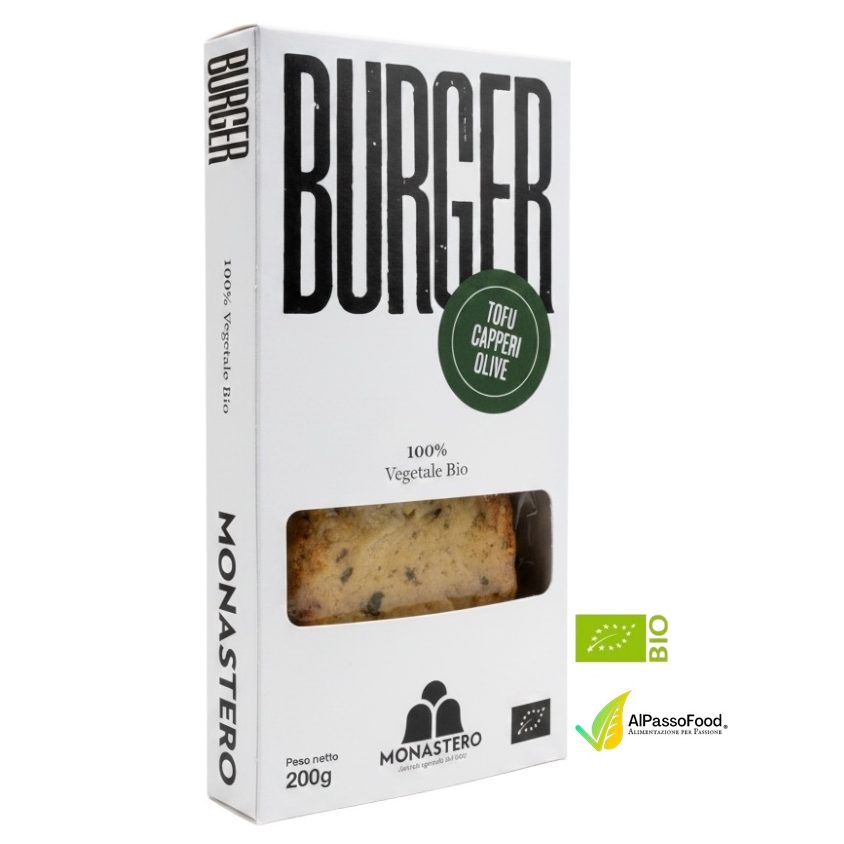 Burger di Tofu Capperi e Olive Biologico