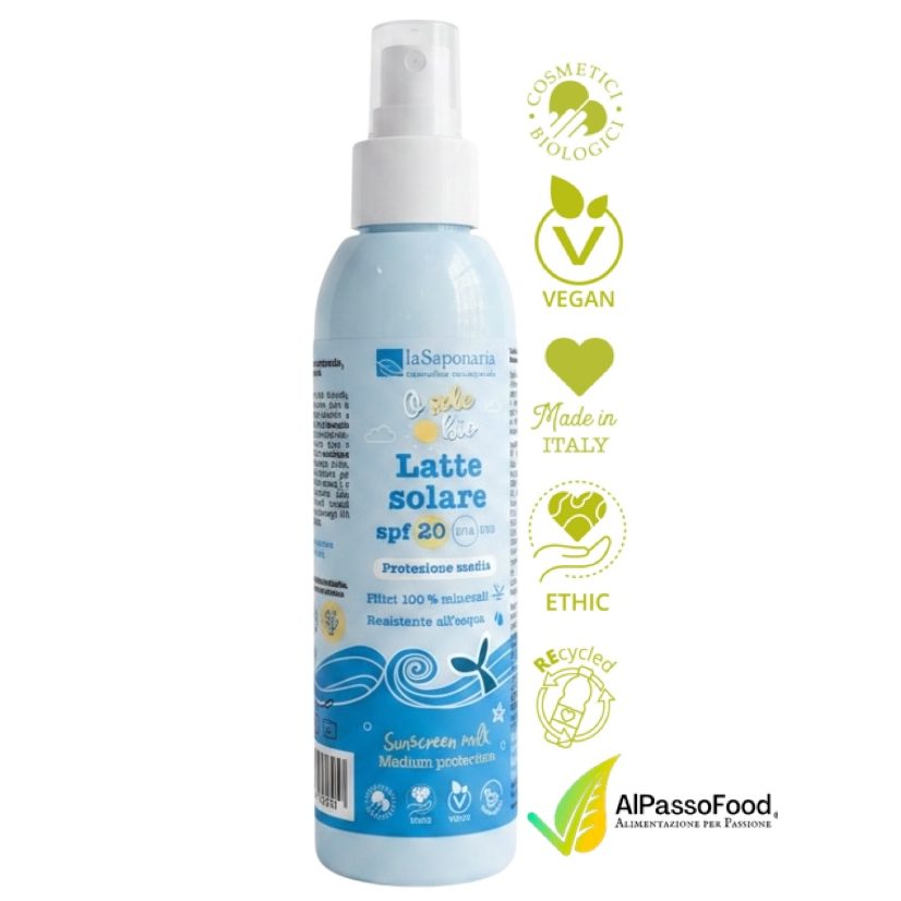 Latte Solare SPF 20 Biologico