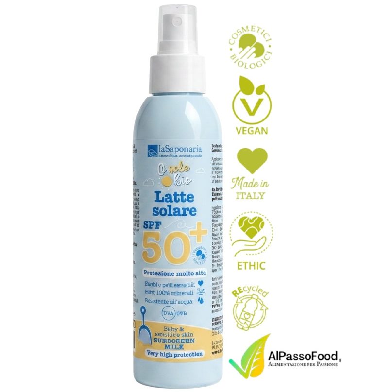 Latte Solare SPF 50+ Biologico