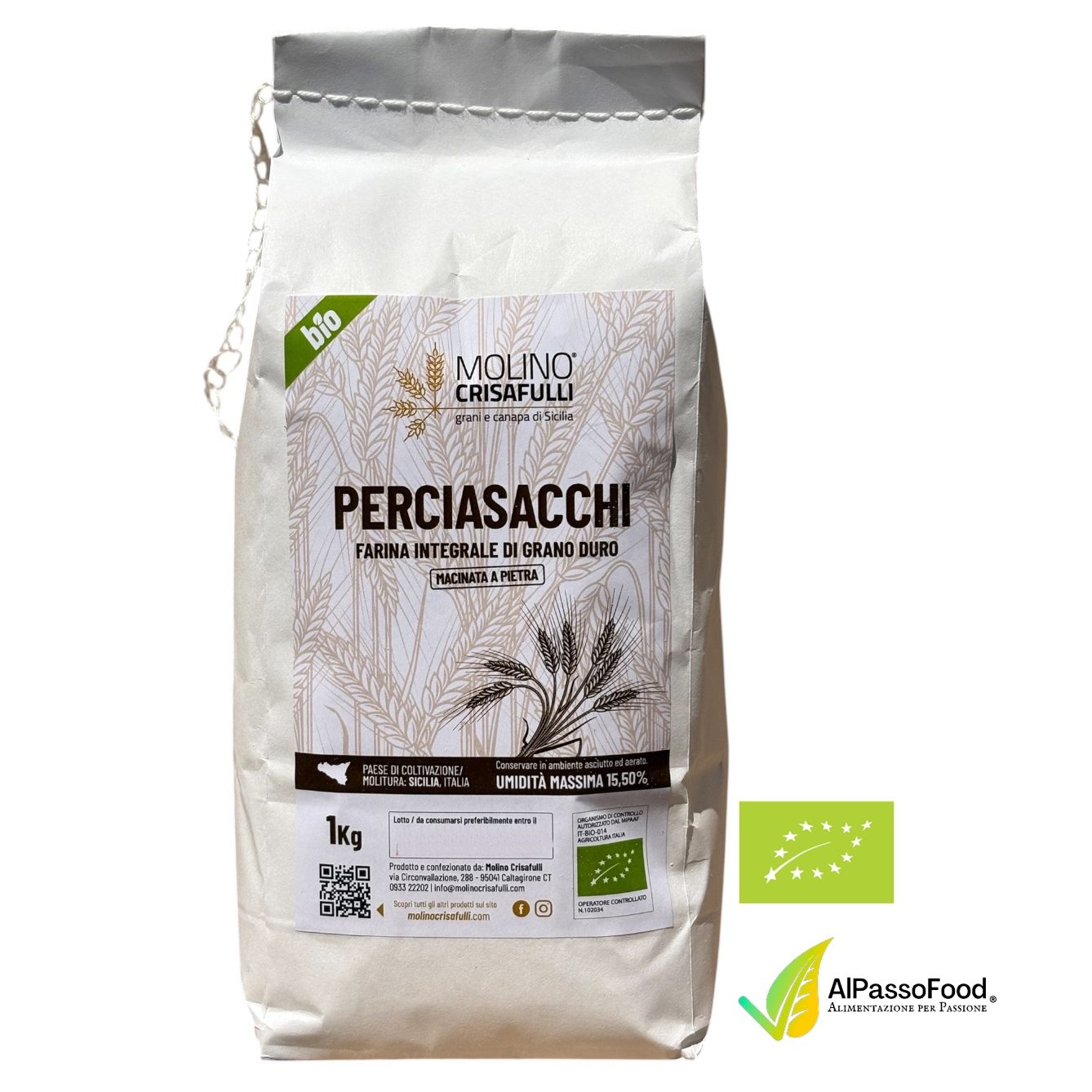 Farina Integrale di Grano Duro Perciasacchi Biologica