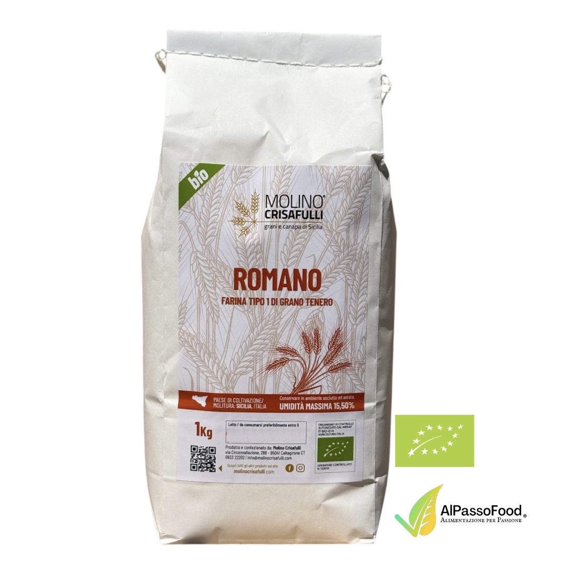 Farina di Grano Tenero Tipo 1 Romano Biologica