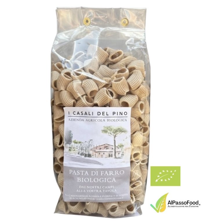 Mezze Maniche Rigate di Farro Biologiche