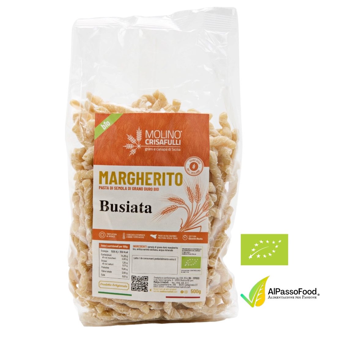 Busiate di Semola Margherito Biologiche