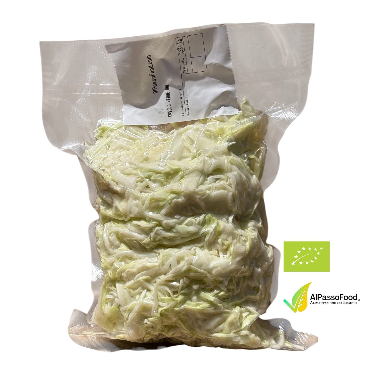 Cavolo Verde Fresco Tagliato Biologico