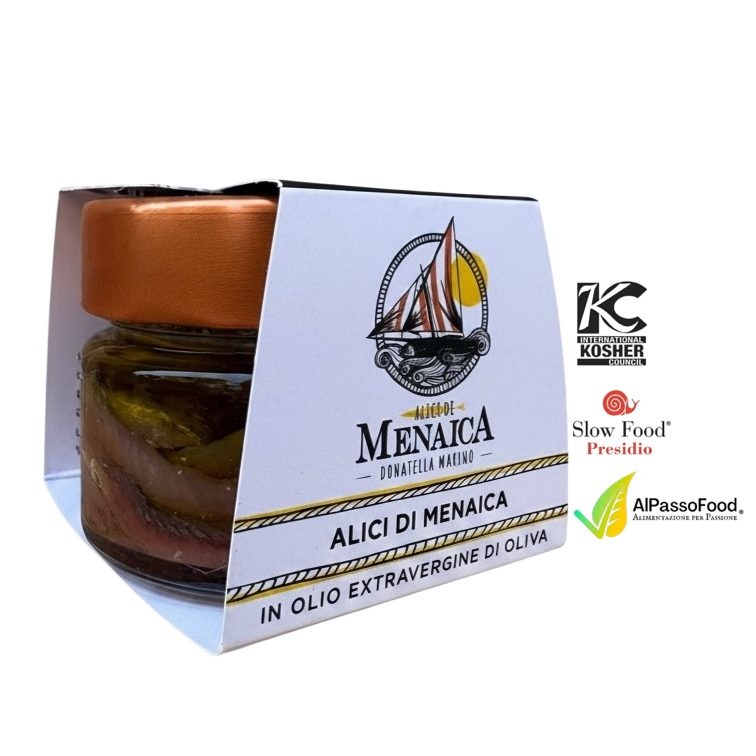 Alici di Menaica in Olio Extravergine di Oliva Slowfood