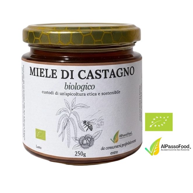 Miele di Castagno Biologico AlPassoFood 250g
